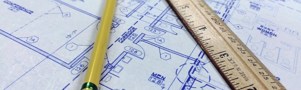 architecture planning ruler pencil blueprint
