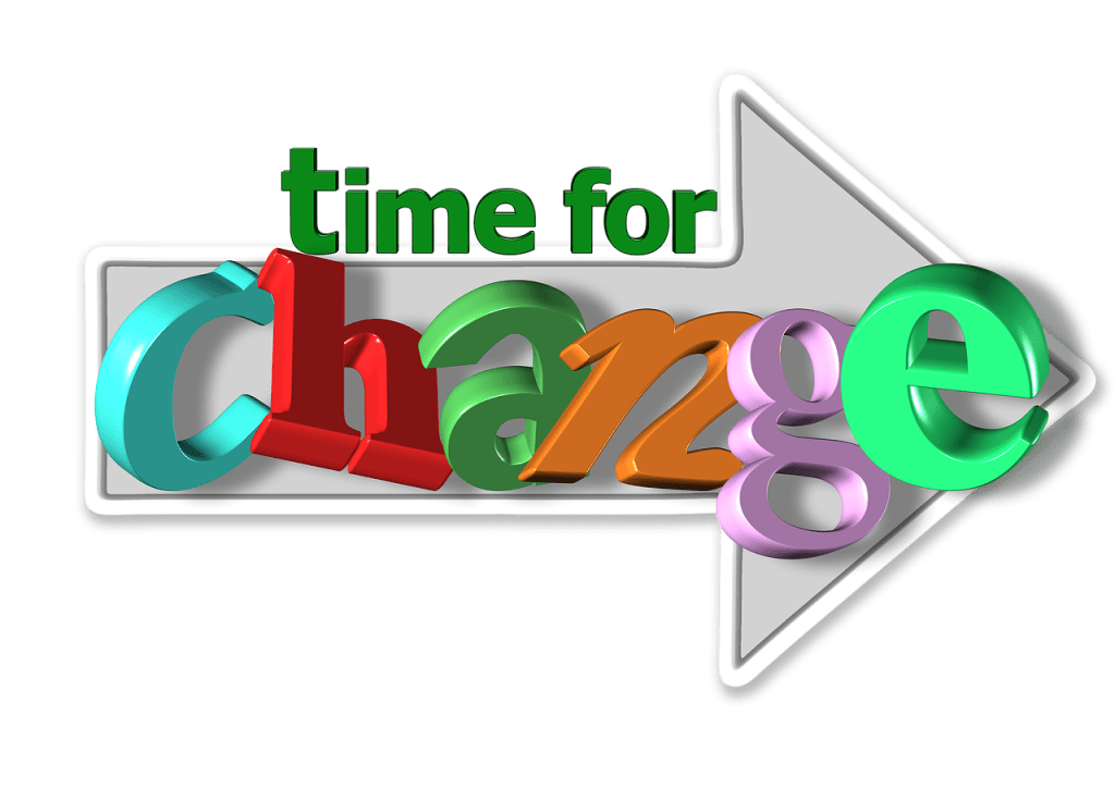 Time of change pointing in one direction
