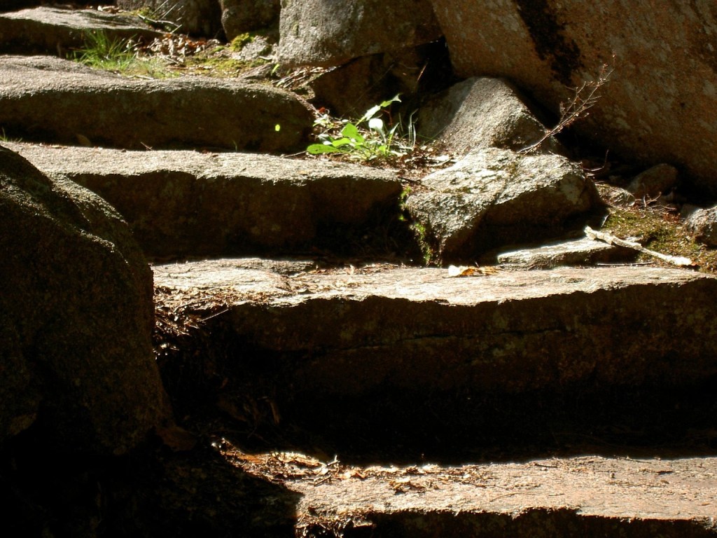 stepping stones, rocky steps