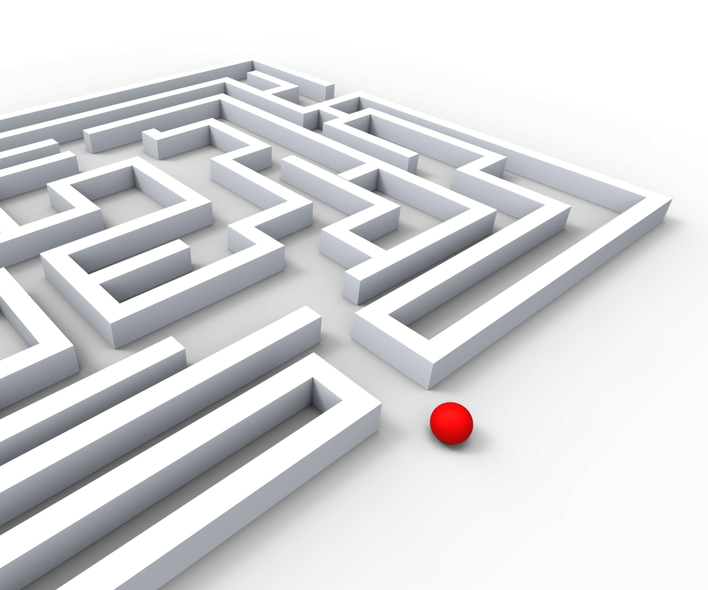 Complicated Maze Shows Complexity Obstacles And Challenges